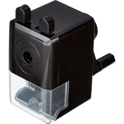 Точилка для карандашей механическая с контейнером Attache Economy чёрная - фото 1