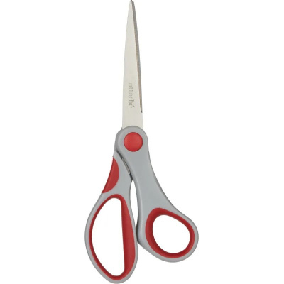 Ножницы 180 мм остроконечные с прорезиненными анатомическими ручками в ассортименте Attache - фото 7