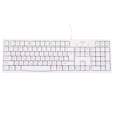 Клавиатура Sven KB-S300 White SV-016647 - фото 1