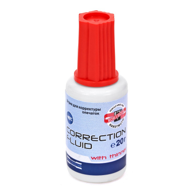 Корректирующая жидкость 20 мл Koh-i-Noor, на быстросохнущей основе, ворсовая кисточка - фото 5