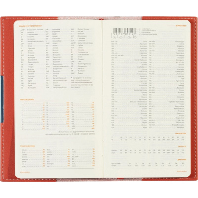 Еженедельник недатированный А6 искусственная кожа 80 л Bruno Visconti Metropol красный - фото 11