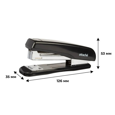 Степлер канцелярский до 25 листов Attache черный - фото 8