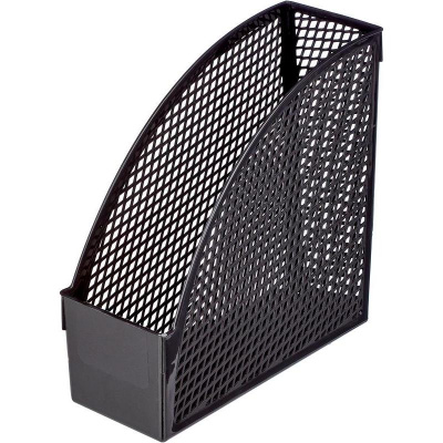 Вертикальный накопитель для бумаг 110 мм пластиковый черный Attache Эконом (уп. 3 шт) - фото 2