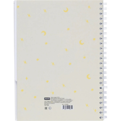 Бизнес-тетрадь А5 в клетку 96 л на спирали Attache Selection Sweet Life Пончик - фото 3