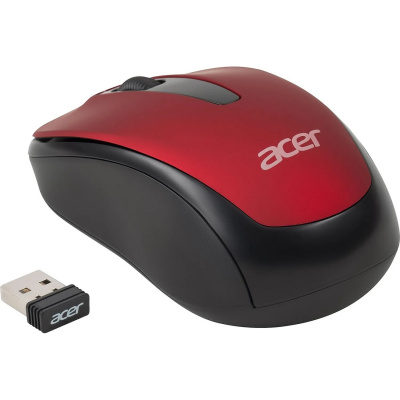 Мышь компьютерная беспроводная Acer OMR136 (ZL.MCEEE.01J) чёрно-красная - фото 5