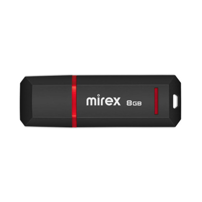 USB-накопитель Mirex 8 Gb, USB 2.0, KNIGHT BLACK - фото 1