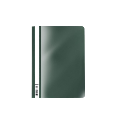 Скоросшиватель пластиковый A4 до 130 листов 140 мкм Erich Krause Fizzy Classic зеленый - фото 1