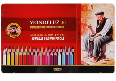 Карандаши акварельные 36 цветов шестигранные Koh-I-Noor - фото 1