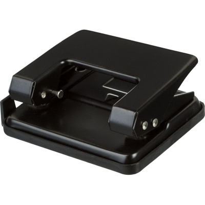 Дырокол до 20 листов Attache Economy черный с линейкой - фото 8