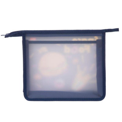 Папка для тетрадей А5 на молнии пластиковая 2 отделения Hatber Space food - фото 3