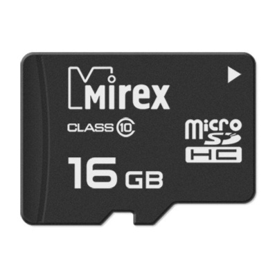 Карта памяти Mirex microSDHC 16Gb (class 10) - фото 1