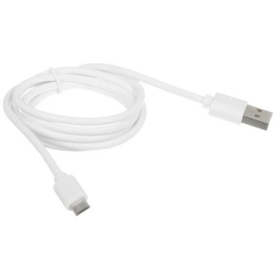 Кабель micro USB - USB 2.0 Type-A  Aceline круглый белый 1 м - фото 4