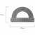 Транспортир 10 см / 180° Пифагор металлический, цена, описание, фото 3 Транспортир 10 см / 180° Пифагор металлический - фото 3