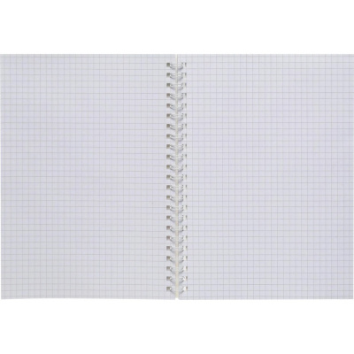 Бизнес-тетрадь А5 в клетку 80 л на спирали Attache Selection Pastel Квадраты - фото 4