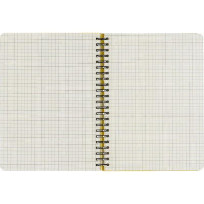 Бизнес-тетрадь А5 в клетку 100 л на спирали Attache Selection ароматизированная КЛЕМЕНТИН желтая - фото 4