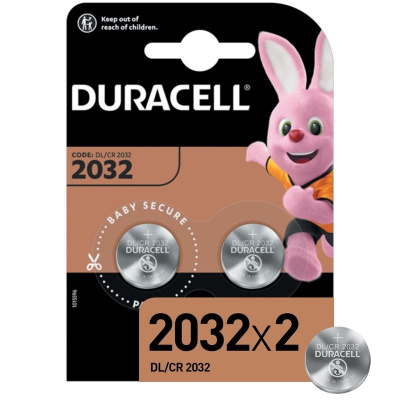 Батарейка Duracell Lithium CR2032 литиевая 2шт/уп  - фото 1