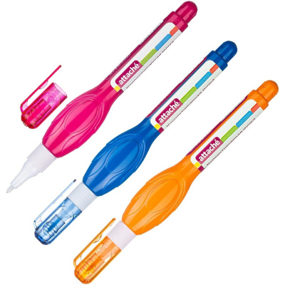 Корректирующий карандаш 5 мл Attache на быстросохнущей основе цвет корпуса в ассортименте - фото 1