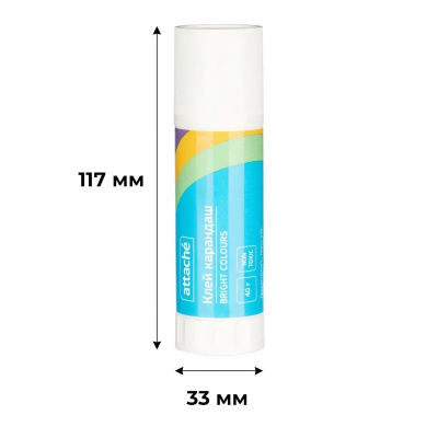 Клей-карандаш 40 г Attache Bright colours - фото 2