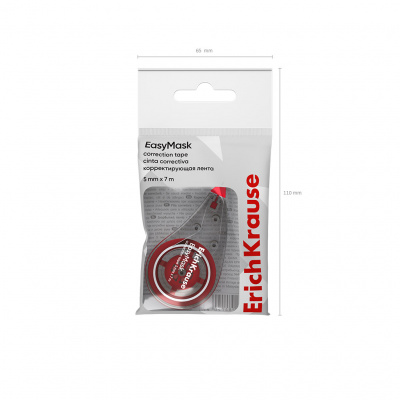 Корректирующая лента 5 мм x 7 м Erich Krause Standard в ассортименте - фото 2