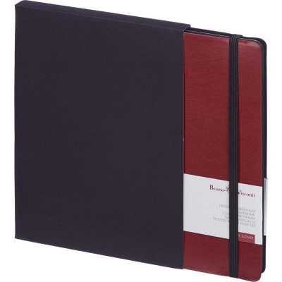 Ежедневник недатированный А5 искусственная кожа 136 л Bruno Visconti Megapolis Soft бордовый - фото 5