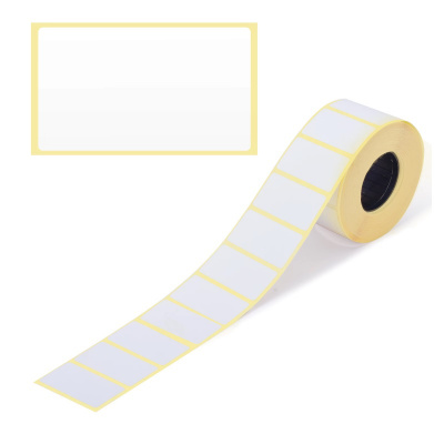 Термоэтикетки 43х25 мм белые ТермоТоп (1 рулон 1000 шт) - фото 1