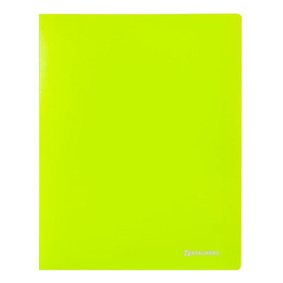 Папка на кольцах А4 25 мм до 170 листов Brauberg Neon зеленая - фото 4
