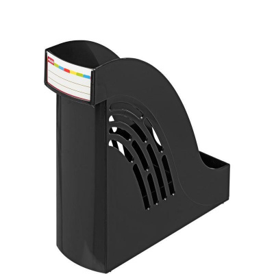 Вертикальный накопитель для бумаг 95 мм пластиковый черный Attache (уп. 2 шт) - фото 2