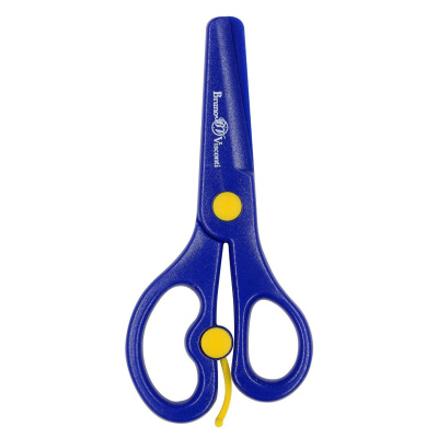 Ножницы детские 135 мм тупоконечные с эргономичными ручками и фиксатором Bruno Visconti FIRSTCUT - фото 2