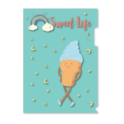 Папка-уголок А4 200 мкм Attache Selection Sweet life в ассортименте - фото 4