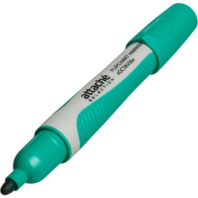 Маркер для флипчарта бумажного зеленый Attache Selection Octavia (толщина линии 2-3 мм) - фото 3