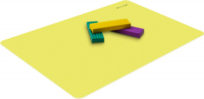 Доска для лепки 210х297 мм Silwerhof NEON пластик желтый (формат А4) - фото 3