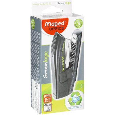 Степлер канцелярский до 25 листов Maped Greenlogic черный - фото 9