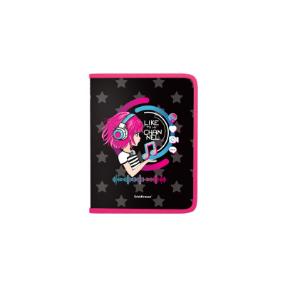 Папка для тетрадей на молнии пластиковая ErichKrause Top Blogger, A5+ - фото 1