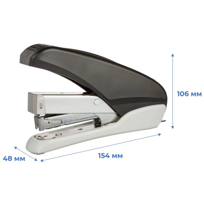 Степлер канцелярский до 40 листов Sax 170 черный - фото 3