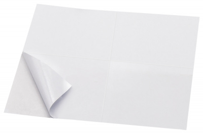 Этикетки самоклеящиеся 105х148 мм белые матовые Buro (4 шт на листе А4, уп. 100 л) - фото 3