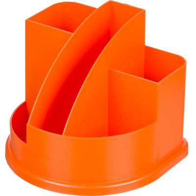 Подставка-органайзер для канцелярских мелочей 5 отделений Attache Fantasy оранжевая - фото 1