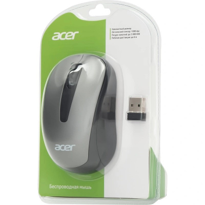 Мышь компьютерная беспроводная Acer OMR134 (ZL.MCEEE.01H) серая - фото 3