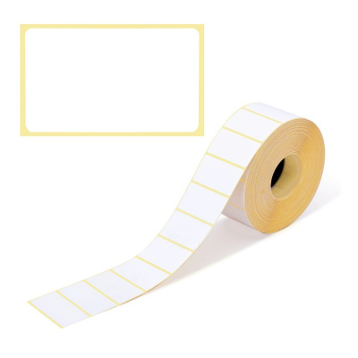 Термоэтикетки 47х26 мм белые ТермоТоп (1 рулон 2000 шт) - фото 1