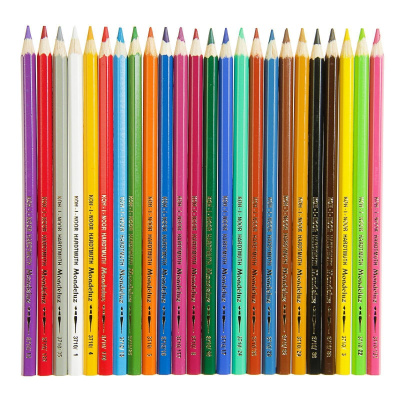Карандаши акварельные 24 цвета шестигранные Koh-I-Noor Mondeluz - фото 3