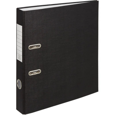 Папка-регистратор А4 50 мм черная - фото 1