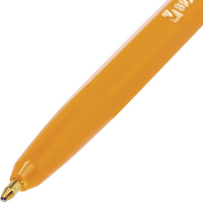 Ручка шариковая Brauberg Carina Orange 0.5 мм синяя - фото 3