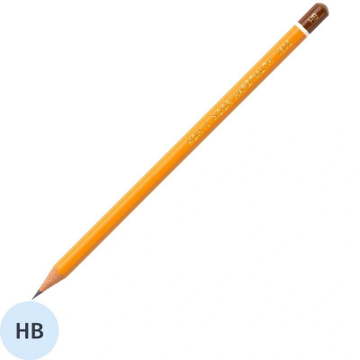 Карандаш чернографитный HB шестигранный Koh-I-Noor Hardtmuth 1500 заточенный - фото 1