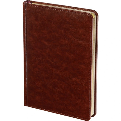 Ежедневник недатированный А5 искусственная кожа 136 л Attache Sidney nebraska коричневый - фото 1