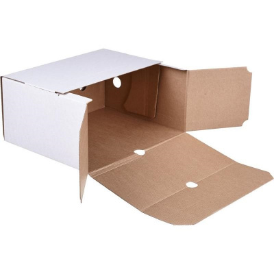 Короб архивный 256x200x320 мм микрогофрокартон белый Attache - фото 2