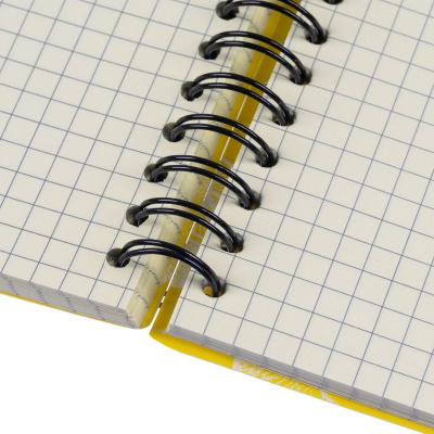 Бизнес-тетрадь А5 в клетку 100 л на спирали Attache Selection ароматизированная КЛЕМЕНТИН желтая - фото 3