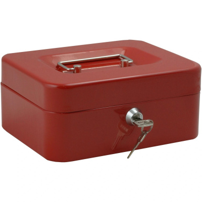 Кэшбокс 90x200x160 мм Klesto MB-2 красный - фото 1