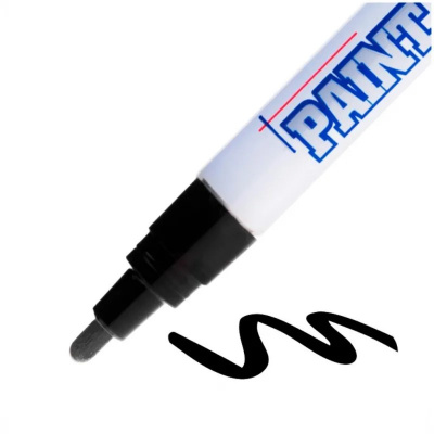 Маркер промышленный черный для универсальной маркировки MunHwa (толщина линии 4 мм) - фото 6