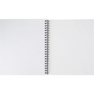 Бизнес-тетрадь А5 в клетку 96 л на спирали Attache Selection Fluid серо-голубая - фото 7