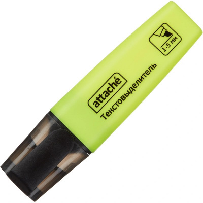 Текстовыделитель желтый Attache Colored (толщина линии 1-5 мм) - фото 5