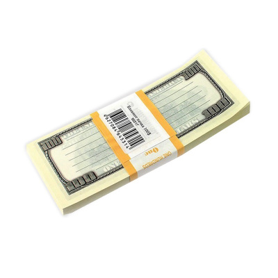 Блок для записей на склейке 150х60х10 мм Филькина грамота 100 долларов - фото 1